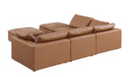 1100 Divanitalia 6-Piece Left Arm Facing 3-Seat Sectional Sofa - Top-grain Italian Leather