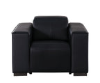 1208 Modular Leather Set with 6 Power Recliners & Power Headrests - Black - SKU 1208-BLACK-7.6-HT-3PC - view 9