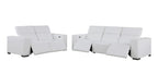 1208 Leather Reclining Set - Sofa & Loveseat with 4 Power Recliners - White - SKU 1208-WHITE-5.4-HT-2PC - view 4