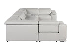 9762 Divanitalia 8-Piece U-Shaped Top Grain Italian Leather Sectional Sofa with 2 Power Recliners - Light Grey - SKU 9762-LT-GREY-8PC-2PWR-U-SECTIONAL-GROUP - view 8