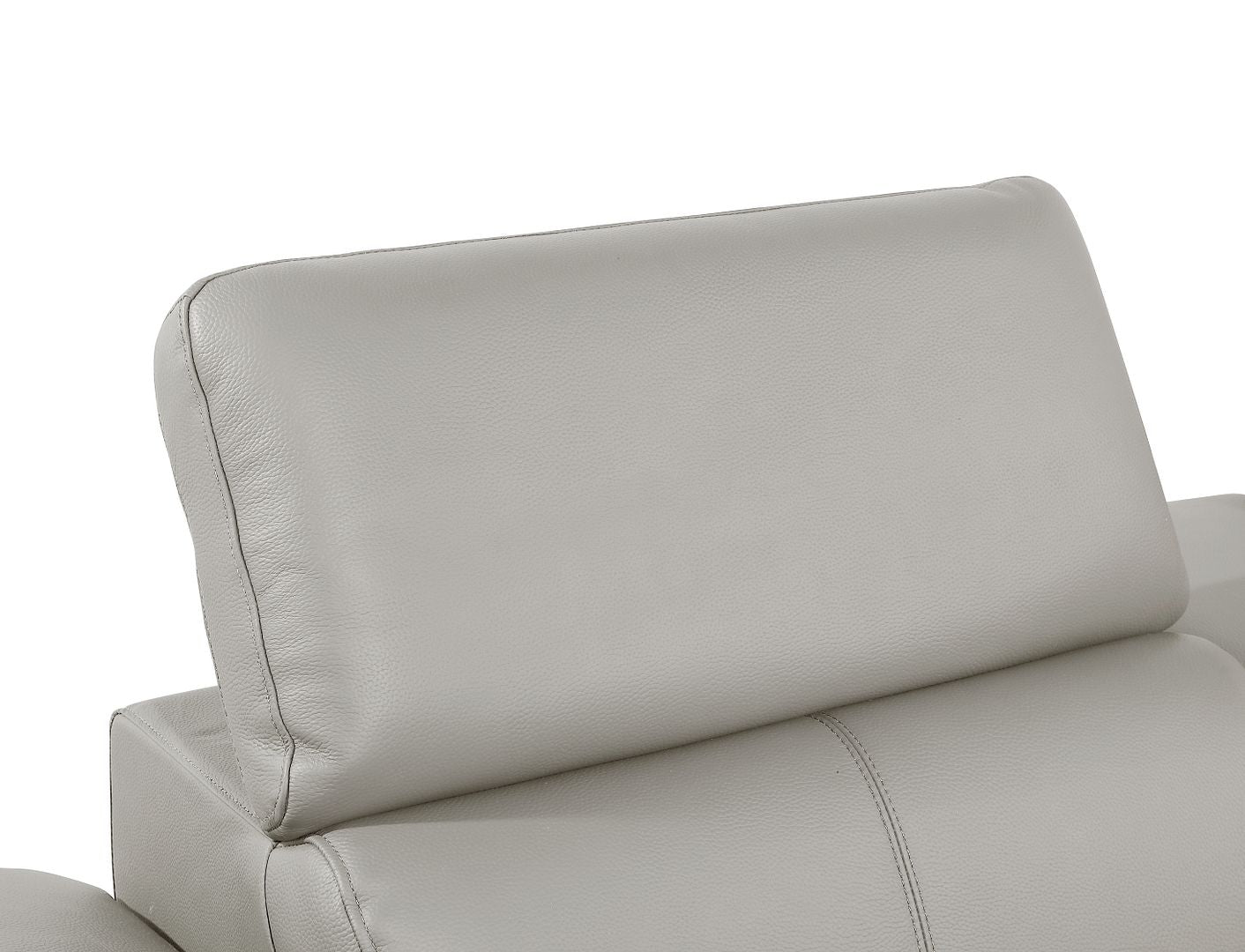 1246 Divanitalia Top Grain Italian Leather Loveseat with Power Headrest