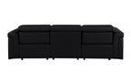1126 Divanitalia 3-Piece Modular Power Reclining Sofa in Top Grain Italian Leather with 2 Power Recliners & Power Headrests - Black - SKU 1126-BLACK-3.2-S-HT - view 7
