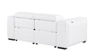 1224 Divanitalia 2-Piece Modular Power Reclining Loveseat in Top Grain Italian Leather with 2 Power Recliners & Power Headrests