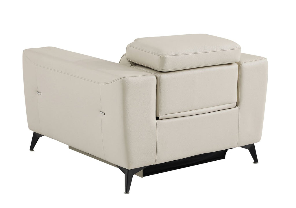 989 Divanitalia Power Reclining Arm Chair with Power Headrest in Top-grain Italian Leather