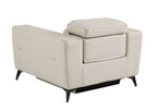 989 Divanitalia Power Reclining Arm Chair with Power Headrest in Top-grain Italian Leather