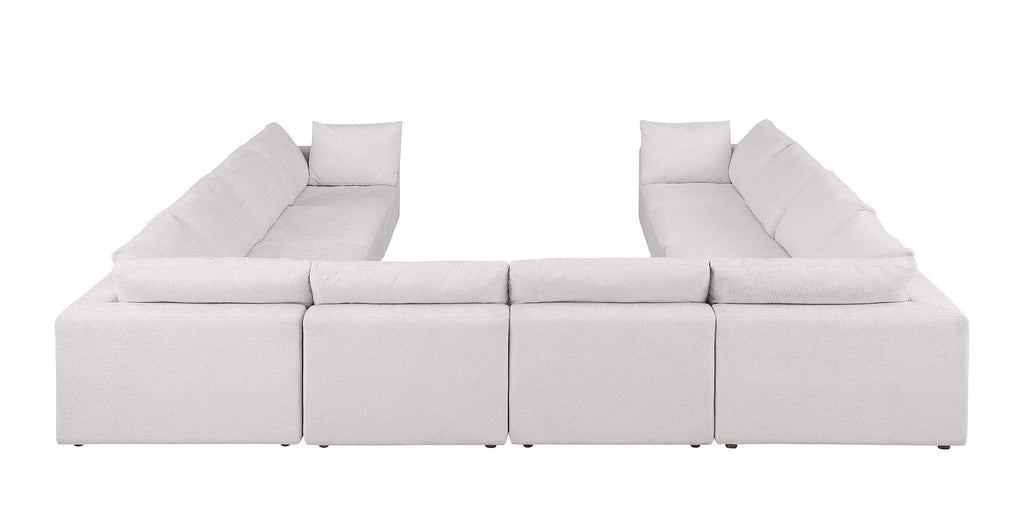 1100 Divanitalia 10-Piece U-Shaped Sectional Sofa in Top-grain Italian Leather