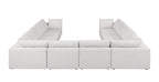 1100 Divanitalia 10-Piece U-Shaped Sectional Sofa in Top-grain Italian Leather