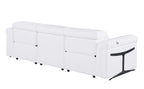 1126 Divanitalia 3-Piece Modular Power Reclining Sofa in Top Grain Italian Leather with 2 Power Recliners & Power Headrests