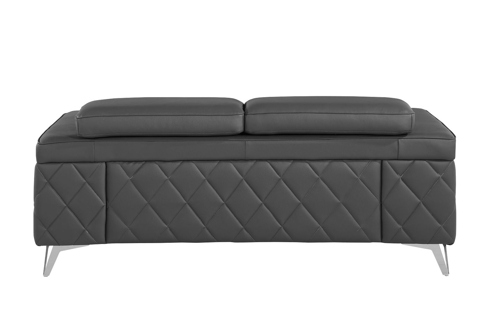 1140 Divanitalia Loveseat with Adjustable Headrest in Top-grain Italian Leather