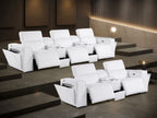 1224 Divanitalia 8-Piece Modular Power Reclining Sofa & Loveseat Set in Top Grain Italian Leather with 5 Power Recliners & Power Headrests - White - SKU 1224-WHITE-8.5-HT-2PC - view 3