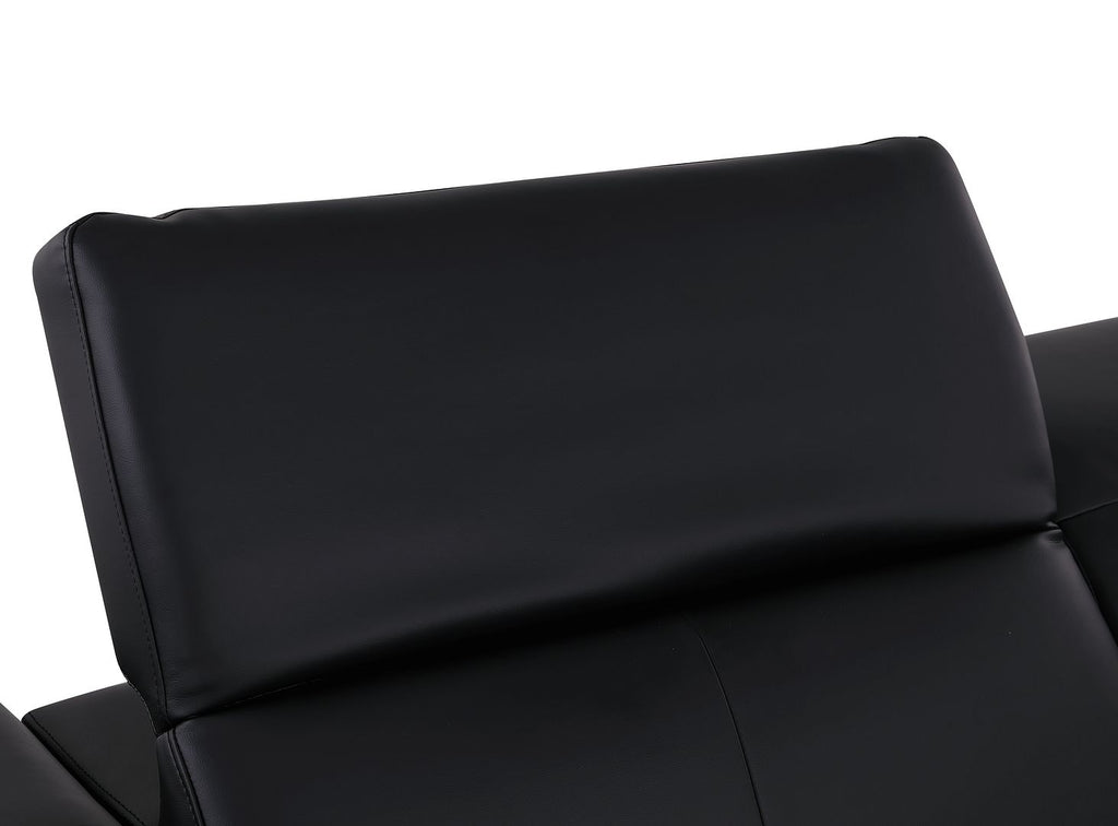1208 6-Piece L-Shaped Leather Reclining Sectional Sofa with 3 Power Recliners