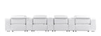 9762 Divanitalia 7-Piece Modular Top Grain Italian Leather Power Reclining Sofa with 4 Power Recliners