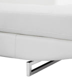 8136 Right Arm Facing Chaise with Adjustable Headrest in Genuine Leather