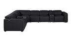 1224 Divanitalia 8-Piece U-Shaped Sectional Sofa in Top Grain Italian Leather with 4 Power Recliners & Power Headrests