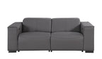 1208 Genuine Leather Dual Power Reclining Loveseat