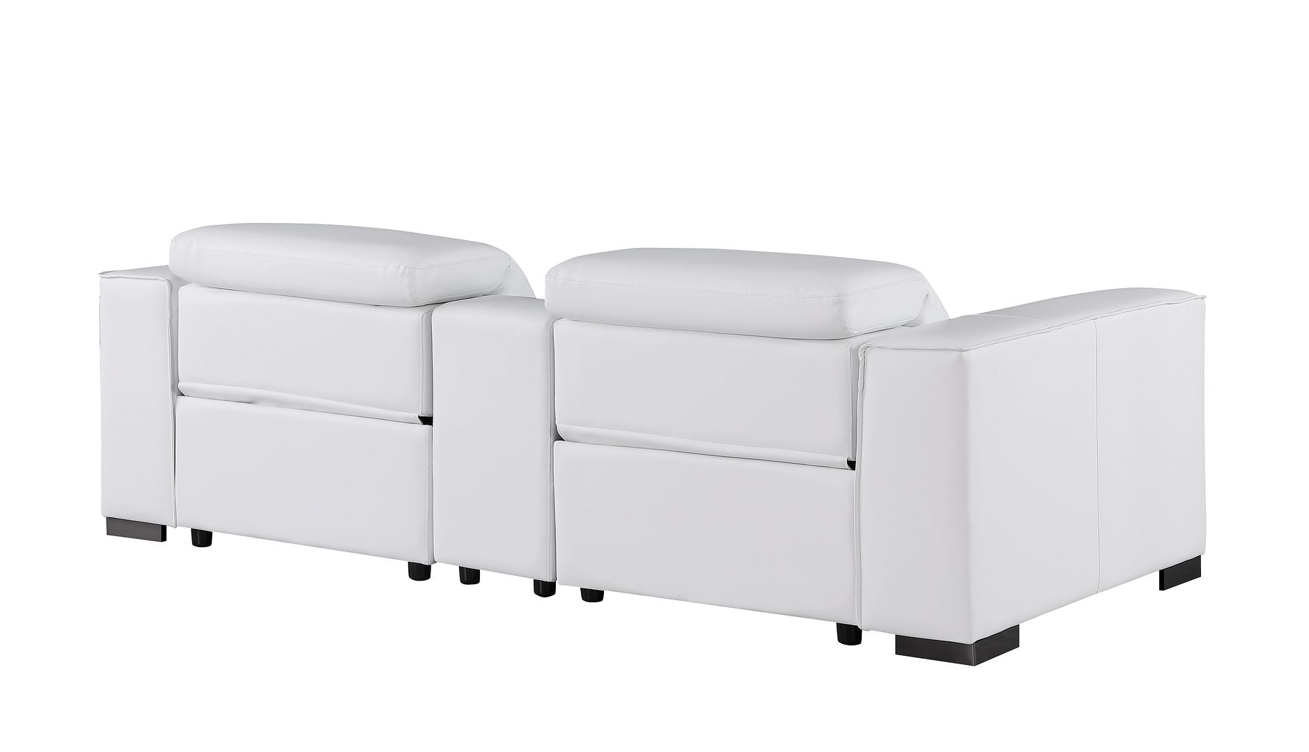 1208 Genuine Leather Triple Power Reclining Sofa