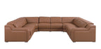 1116 Divanitalia 8-Piece U-Shaped Sectional Sofa in Top Grain Italian Leather with 4 Power Recliners & Power Headrests - Cognac - SKU 1116-COGNAC-8PC-4PWR-U-NC-SECTIONAL-GROUP - view 3