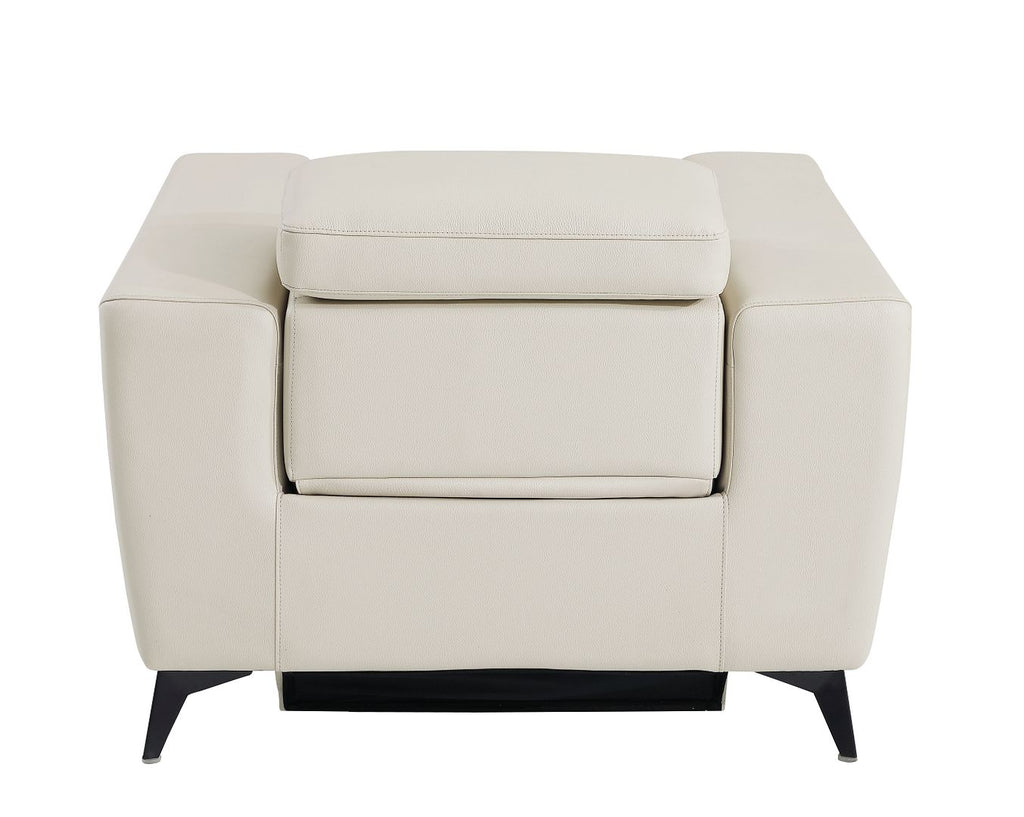989 Divanitalia Power Reclining Arm Chair with Power Headrest in Top-grain Italian Leather