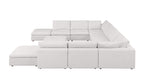 1100 Divanitalia Top-grain Italian Leather 11-Piece Sectional Sofa with Chaise