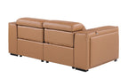 1224 Divanitalia 2-Piece Modular Power Reclining Loveseat in Top Grain Italian Leather with 2 Power Recliners & Power Headrests