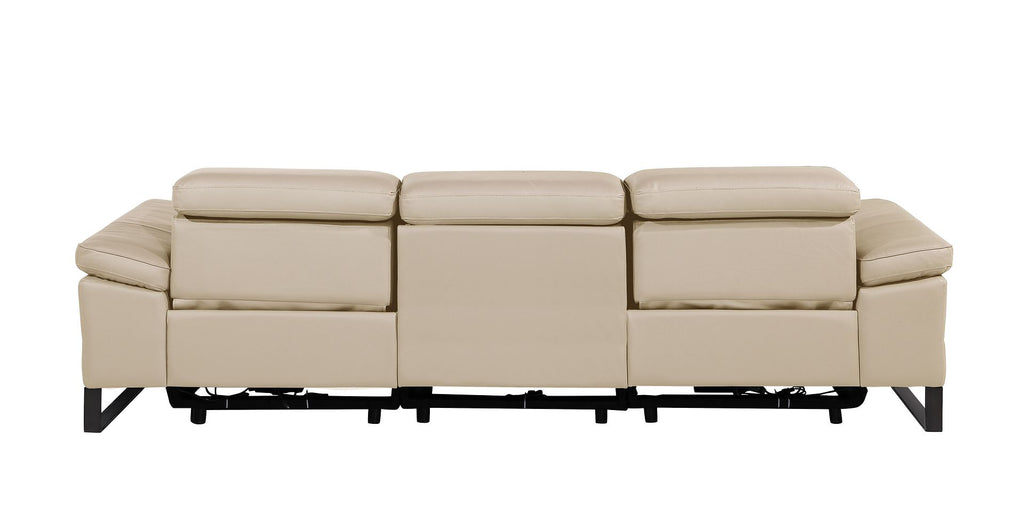 1246 Divanitalia Modular Power Dual Reclining Sofa with Power Reclining Headrests - Top Grain Italian Leather - Beige - SKU 1246-BEIGE-3.2-S-HT - view 7