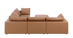 1100 Divanitalia 6-Piece L-Shaped Sectional Sofa - Top-grain Italian Leather