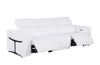 1126 Divanitalia 3-Piece Modular Power Reclining Sofa in Top Grain Italian Leather with 2 Power Recliners & Power Headrests