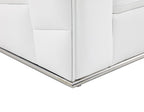 998 Divanitalia Cream Right Arm Facing Sectional Sofa in Top-grain Italian Leather - White - SKU 998-Sectional-RAF-CHAISE-WHITE - view 13