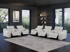 1116 Divanitalia 8-Piece Modular Power Reclining Sofa & Loveseat Set in Top Grain Italian Leather with 5 Power Recliners & Power Headrests - Light Grey - SKU 1116-LT-GREY-8.5-HT - view 2