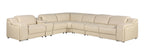 1116 Divanitalia 7-Piece L-Shaped Sectional Sofa in Top Grain Italian Leather with 3 Power Recliners & Power Headrests - Beige - SKU 1116-BEIGE-7PC-3PWR-SECTIONAL- GROUP - view 2