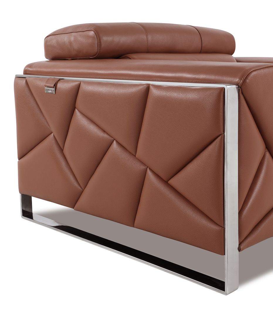 903 Divanitalia Sofa with Adjustable Headrest in Top-grain Italian Leather