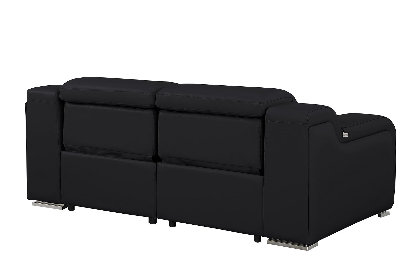 1116 Divanitalia 2-Piece Modular Power Reclining Loveseat in Top Grain Italian Leather with 2 Power Recliners & Power Headrests
