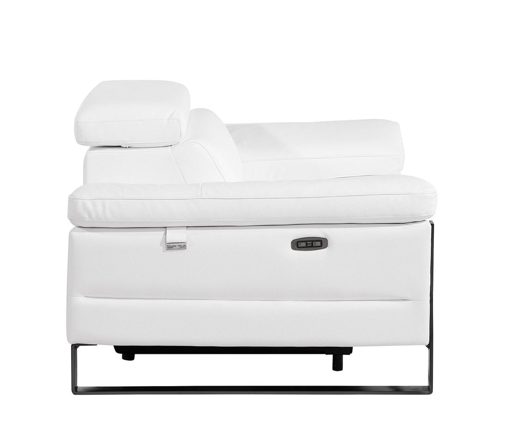 1246 Divanitalia Power Reclining Arm Chairwith Power Headrests - Top Grain Italian Leather