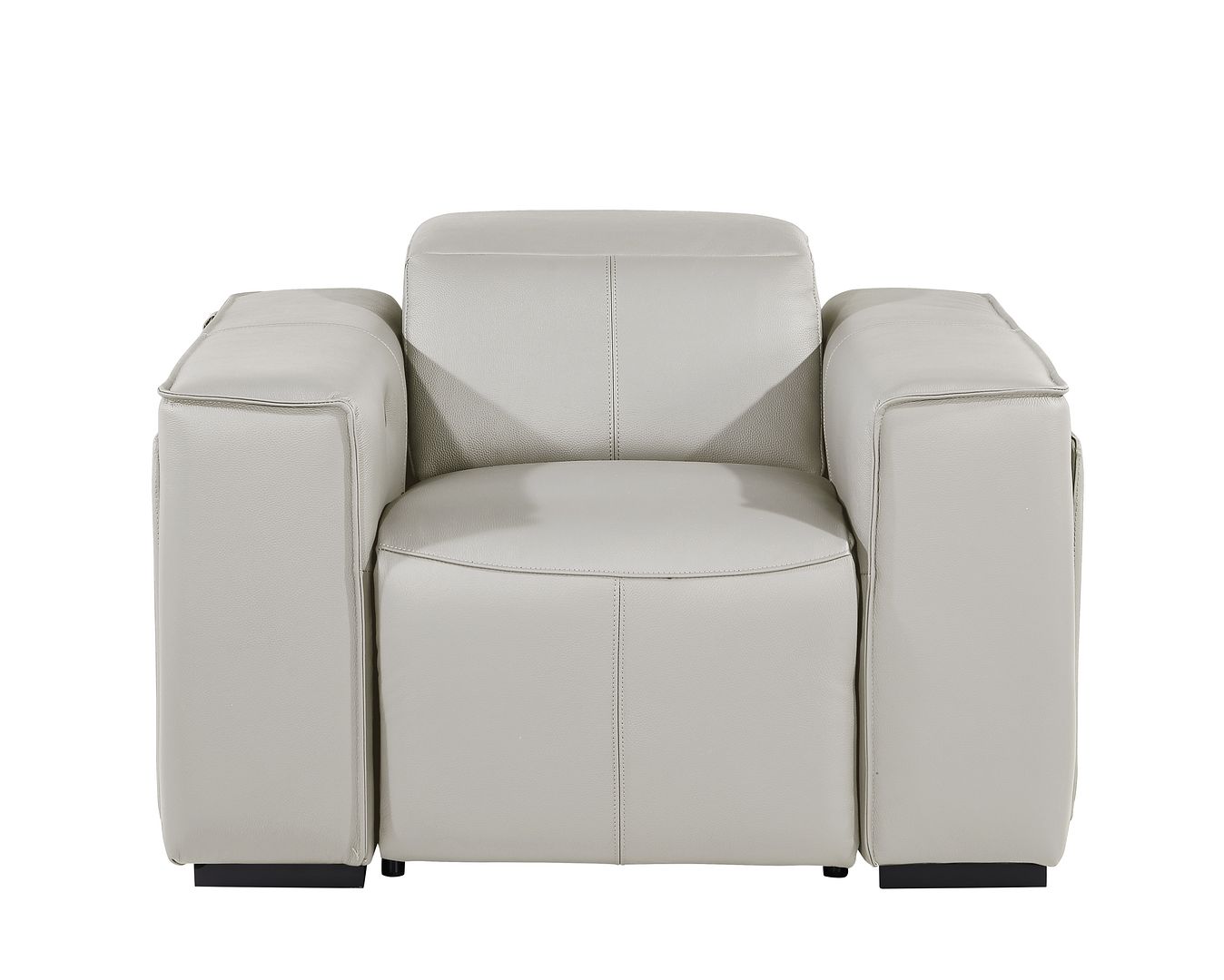1126 Divanitalia Top Grain Italian Leather Power Reclining Chair with Power Headrests