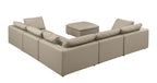 1100 Divanitalia 6-Piece L-Shaped Sectional Sofa - Top-grain Italian Leather