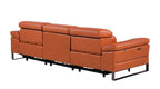 1246 Divanitalia Modular Power Dual Reclining Sofa with Power Reclining Headrests - Top Grain Italian Leather