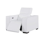 1208 Modular Leather Set with 5 Power Recliners & Power Headrests - White - SKU 1208-WHITE-7.5-HT-3PC - view 10