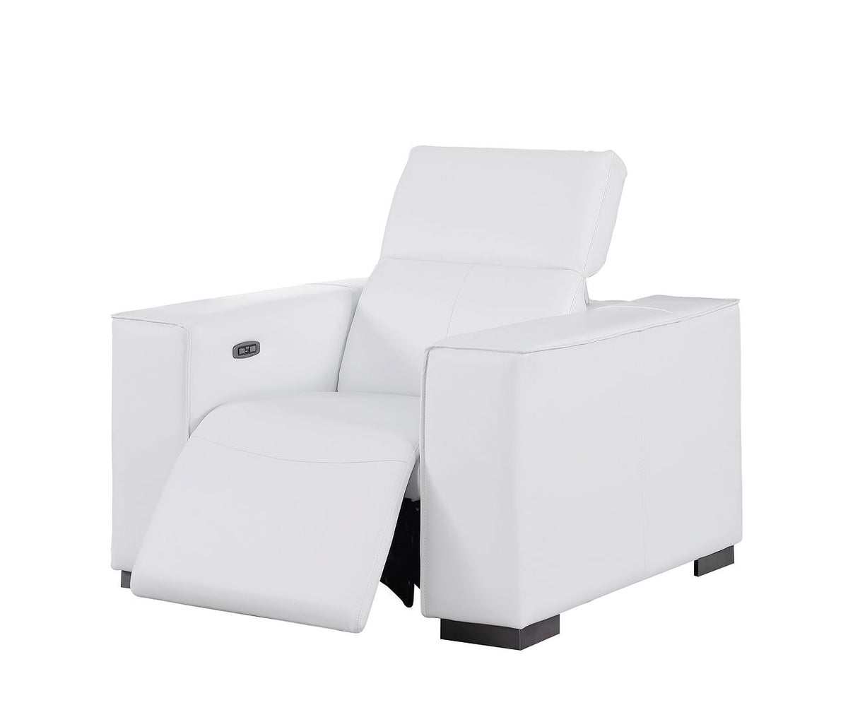 1208 Modular Leather Set with 5 Power Recliners & Power Headrests - White - SKU 1208-WHITE-7.5-HT-3PC - view 10