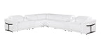 1126 Divanitalia 8-Piece L-Shaped Sectional Sofa in Top Grain Italian Leather with 4 Power Recliners & Power Headrests