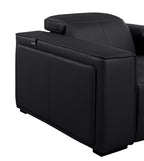 1224 Divanitalia 8-Piece U-Shaped Sectional Sofa in Top Grain Italian Leather with 4 Power Recliners & Power Headrests
