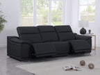 9762 Divanitalia 3-Piece Modular Power Reclining Sofa with 2 Power Recliners in Top Grain Italian Leather
