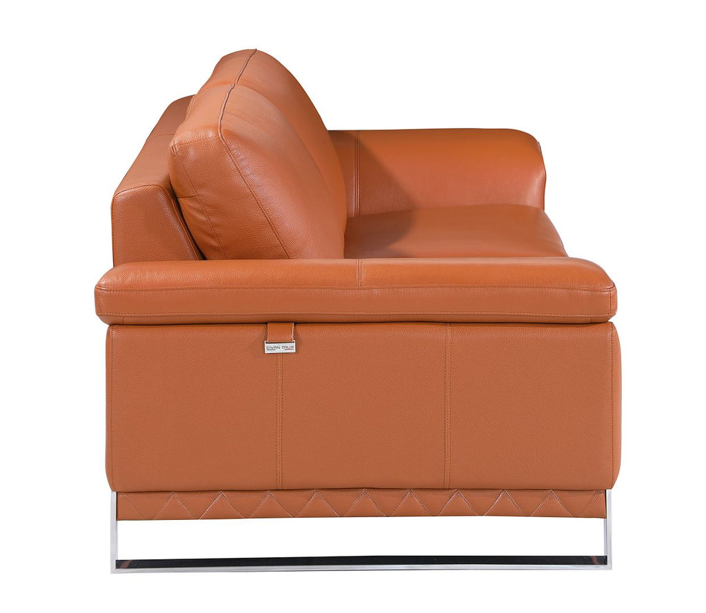 411 Divanitalia Chair in Top-grain Italian Leather
