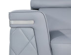 1140 Divanitalia Loveseat with Adjustable Headrest in Top-grain Italian Leather