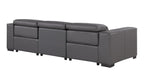 1208 Genuine Leather Triple Power Reclining Sofa