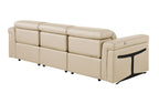 1126 Divanitalia 3-Piece Modular Power Reclining Sofa in Top Grain Italian Leather with 3 Power Recliners & Power Headrests