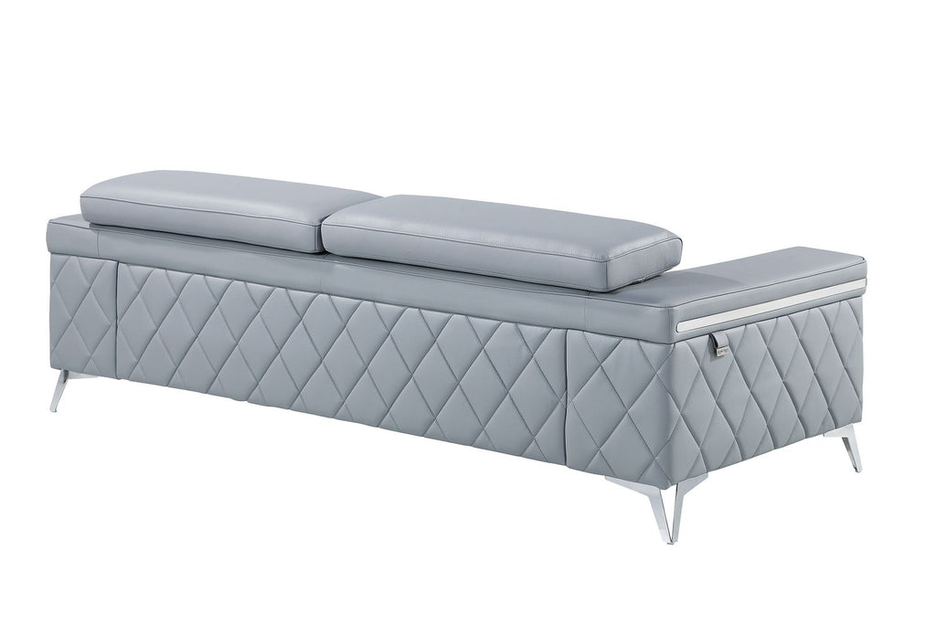 1140 Divanitalia Sofa with Adjustable Headrest in Top-grain Italian Leather