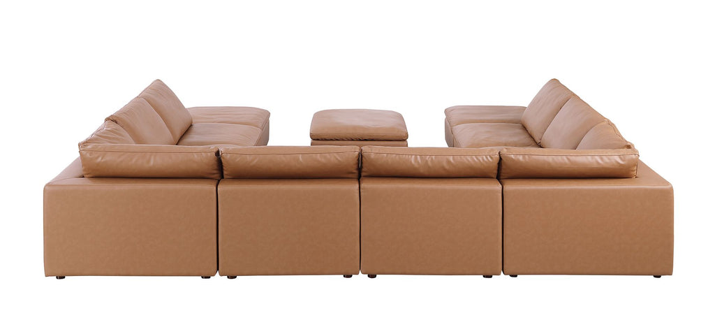 1100 Divanitalia Top-grain Italian Leather 11-Piece Sectional Sofa with Chaise
