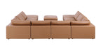 1100 Divanitalia Top-grain Italian Leather 11-Piece Sectional Sofa with Chaise