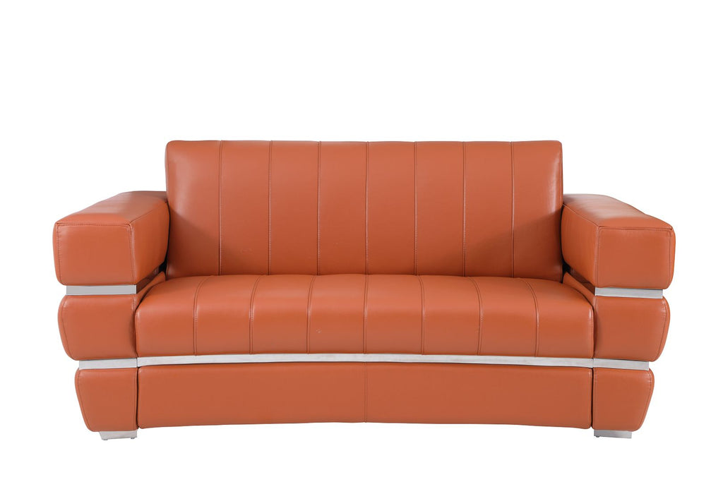 904 Divanitalia 3-Piece Sofa Set in Top-grain Italian Leather - Camel - SKU 904- CAMEL 3PC (S/L/CH) - GROUP - view 5