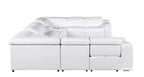 9762 Divanitalia 10-Piece U-Shaped Top Grain Italian Leather Sectional Sofa with 4 Power Recliners